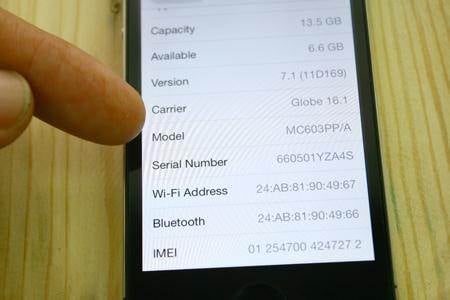 再生品のiPhone5cを識別する方法