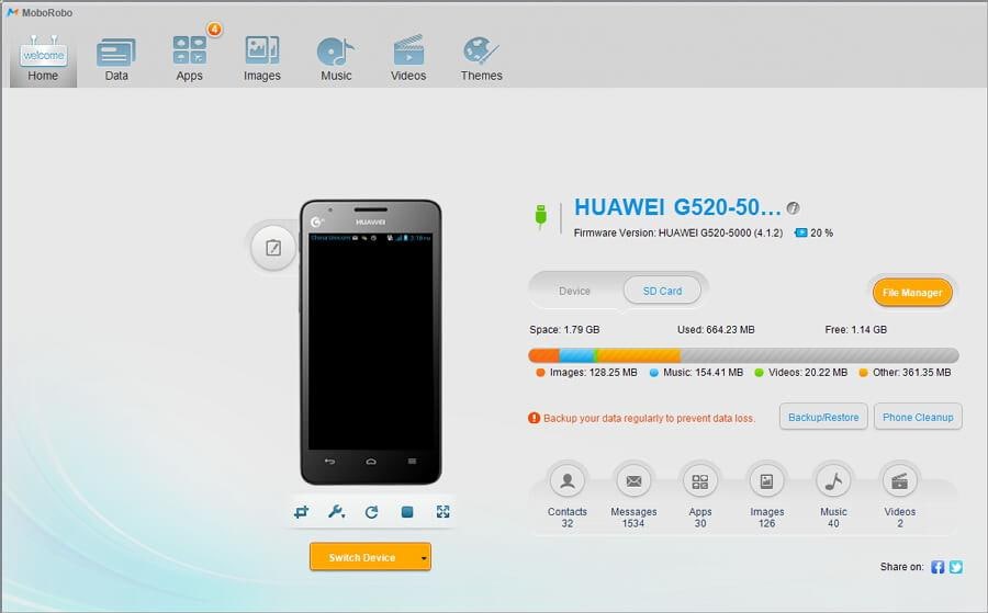 recuperar mensagens excluídas do telefone samsung-MoboRobo