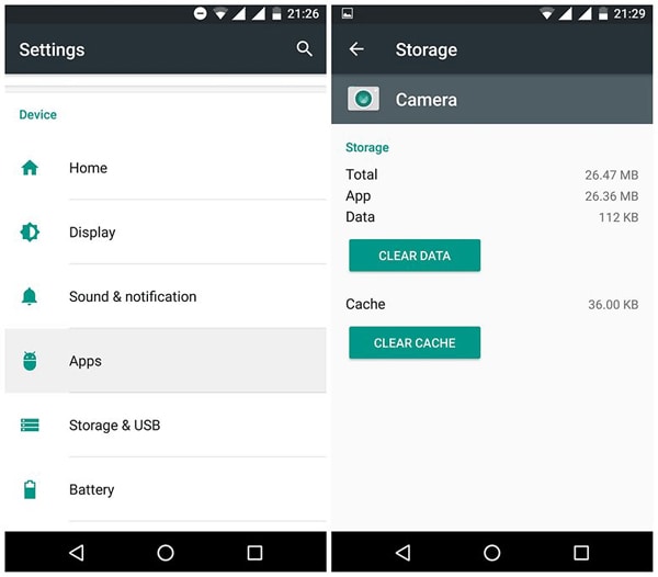 importer kontakter fra gmail til Android-Ryd cache og ryd data