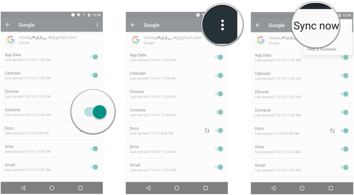 importer kontakter fra gmail til Android - importer kontakter fra Google til Android