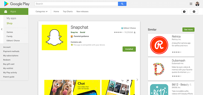 snapchat 没有响应 - 重新安装 snapchat