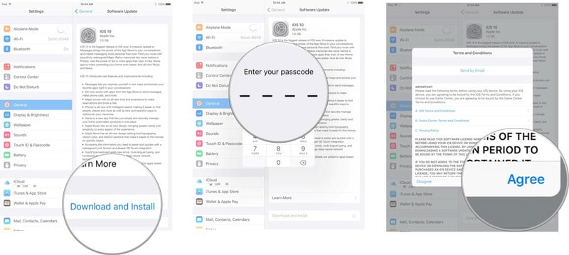 mettre à jour ios