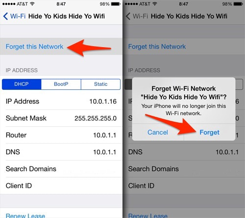 ios 12 whatsapp -ongelmat ja ratkaisut - Palauta Wi-Fi-yhteys