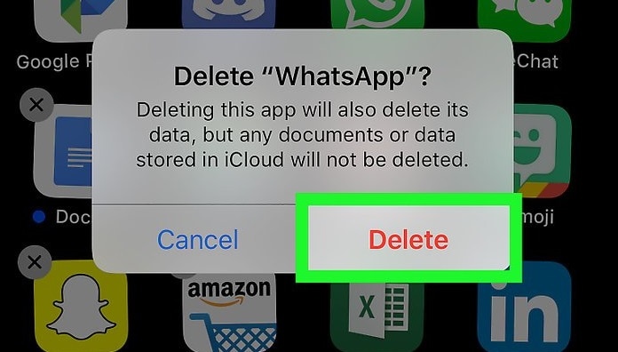 ios 12 whatsapp -ongelmat ja ratkaisut - Asenna WhatsApp uudelleen