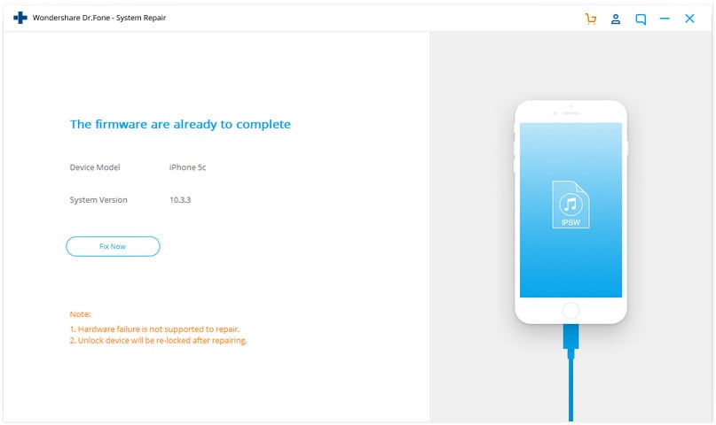 إصلاح مشكلات iPhone مع إصلاح نظام dr fone