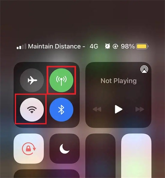 vérifier les problèmes de données Wi-Fi/mobiles