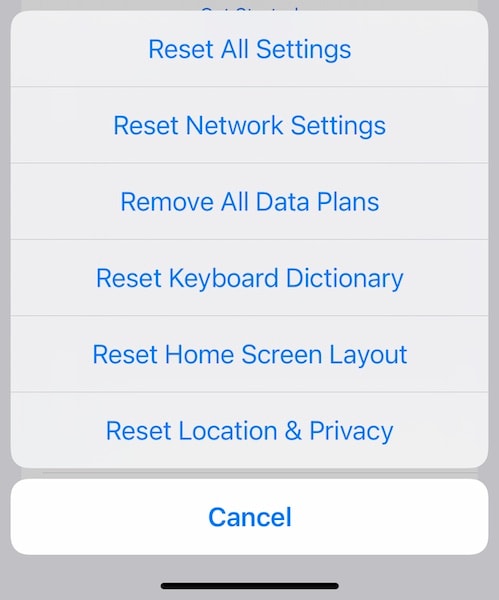επαναφέρετε όλες τις ρυθμίσεις στο iphone 2