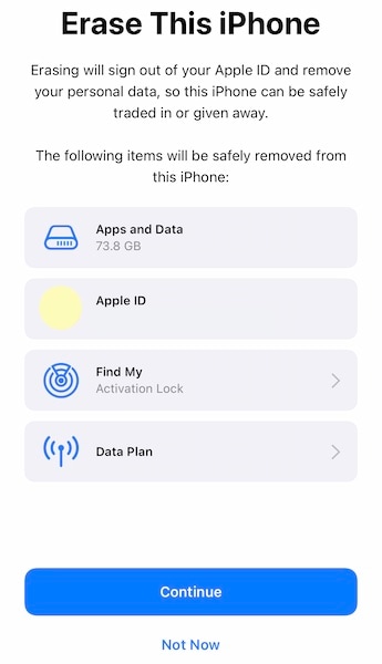 επαναφέρετε τις ρυθμίσεις του iPhone και διαγράψτε το iphone 2