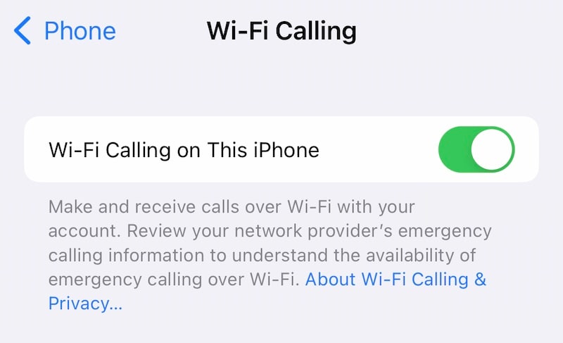 啟用 wi-fi 通話