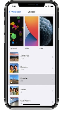 opciones para el fondo de pantalla del iphone