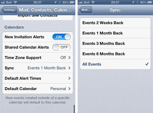 iPhone 日历问题 - 无法添加或消失事件