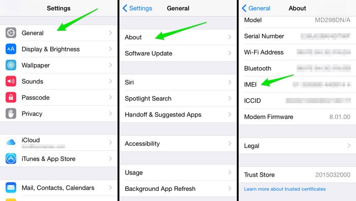 Έλεγχος αριθμού iPhone imei
