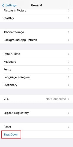 iphone關機