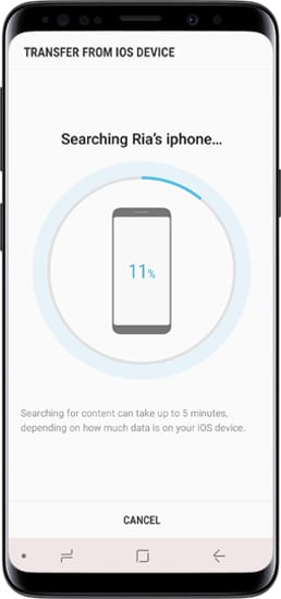 overdracht van iphone naar samsung met OTG