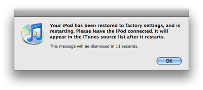 cancellare i dati su iPod