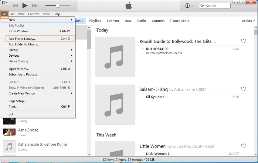 ipod shuffle zu itunes-Ordner zur Bibliothek hinzufügen