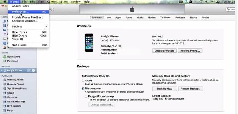 iTunes-Fotos sichern