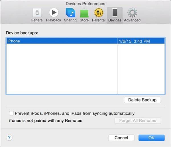 Sicherung der iTunes-Fotos abgeschlossen