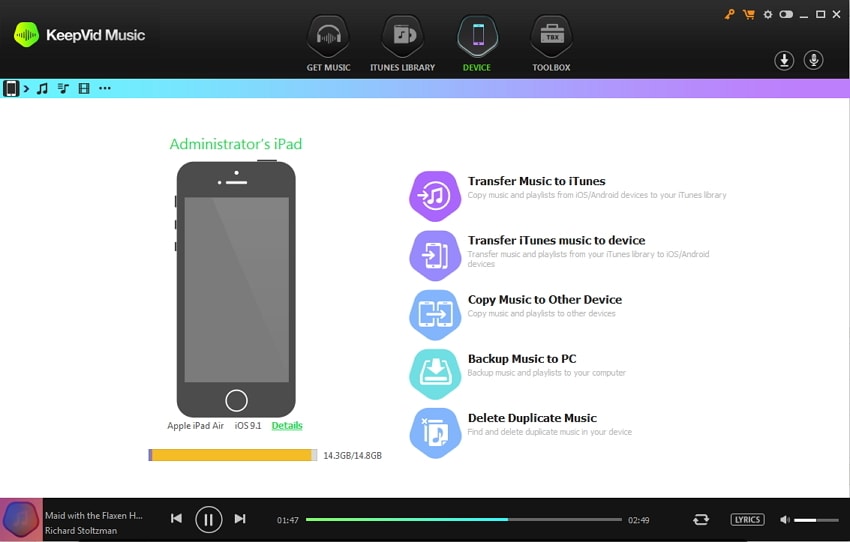 Zet iTunes-muziek over