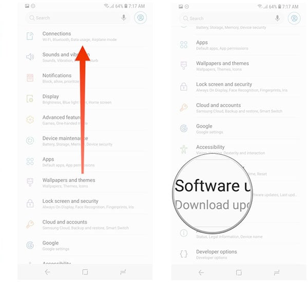 aktualizace softwaru samsung