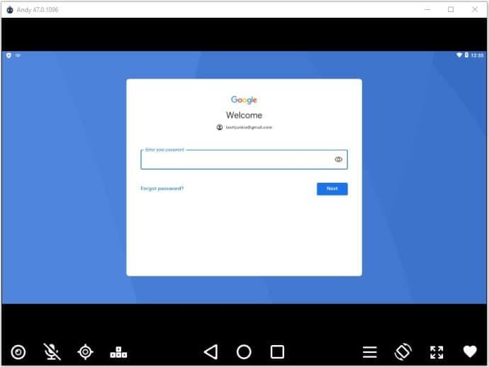connectez-vous à votre compte google