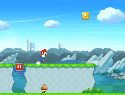 verspringen super mario run