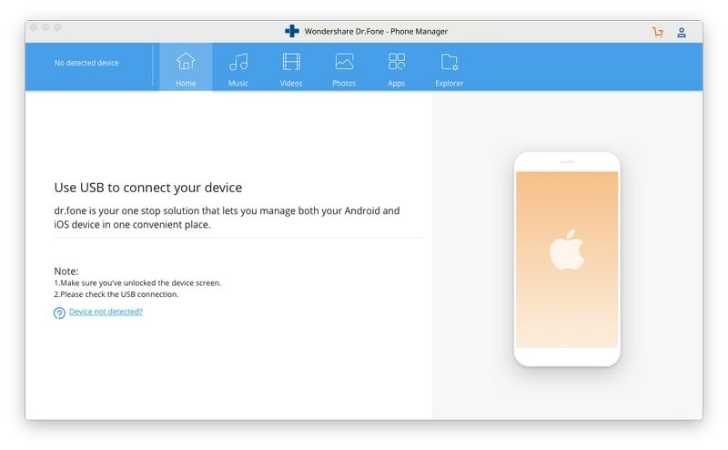 Transférer de la musique de Mac vers iPod avec DrFoneTool - Gestionnaire de téléphone (iOS)