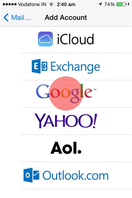 διαχείριση επαφών google
