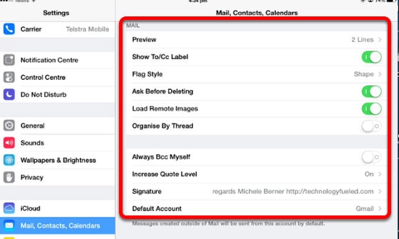 기본 계정 iCloud