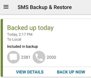 berichten overbrengen via sms back-up herstellen 3