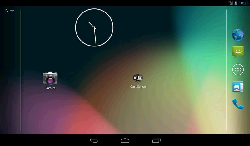 aplicación miracast-widget y acceso directo de miracast