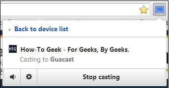 Chromecast Mirror számítógépről tévére