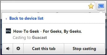 Chromecast Mirror számítógépről tévére