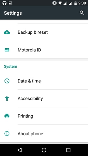 ota usb-virheenkorjaus käyttöön moto g:ssä - vaihe 1