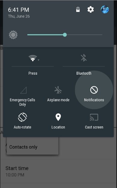 android não está recebendo mensagens - verifique a conexão