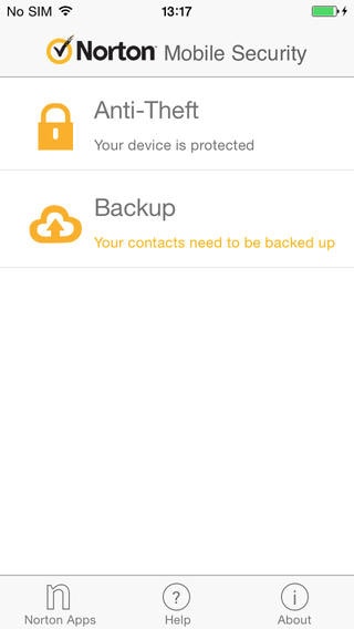 iPhonen tietoturvasovellukset – Norton Mobile Security