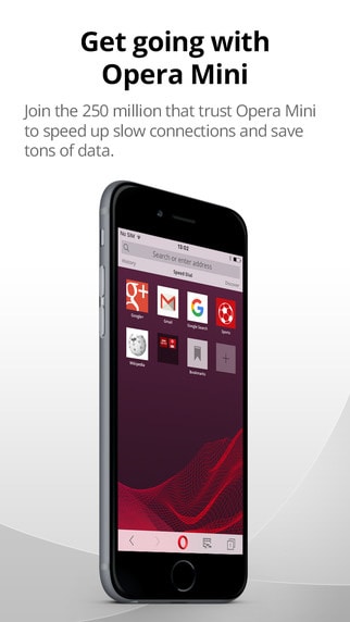 iphone internet explorer 替代品-Opera 迷你瀏覽器