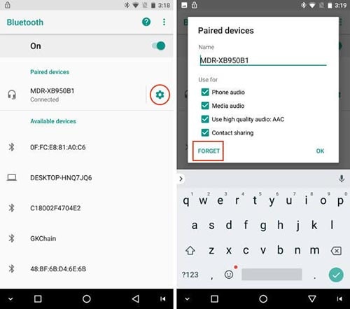 Android Oreo-oppdatering - Bluetooth-problem