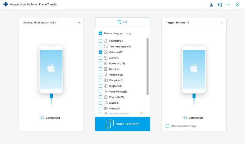 如何将照片从 ipod touch 传输到计算机-使用 DrFoneTool 将照片从 iPod touch 传输到 iPhone - 电话管理器 (iOS) - 将照片从 iPod touch 导出到 iPhone