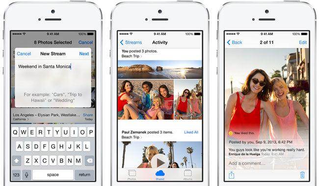 كيفية استخدام Photo Stream على iCloud