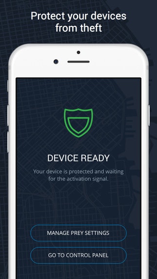 iPhonen tietoturvasovellukset - Prey Anti Theft
