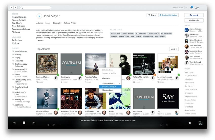 Перенос музыки из приложения iPhone в iTunes-Rdio