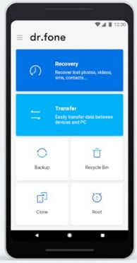 baixe e instale o aplicativo DrFoneTool