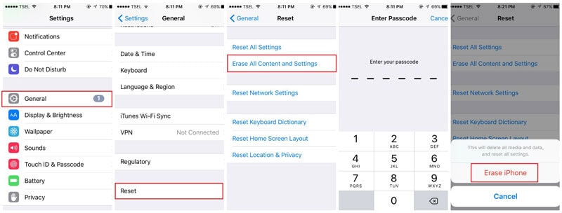iCloud ile iPhone SMS kurtarma