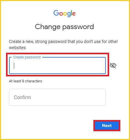 cambia password gmail