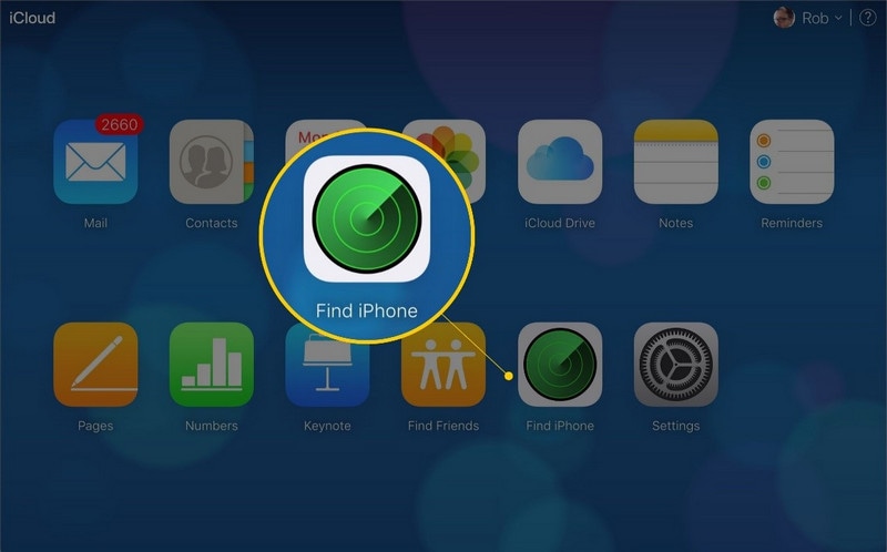 iPhone-Option finden