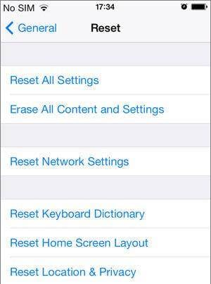 před obnovením vymažte iphone
