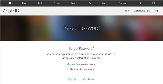 recuperare la password icloud
