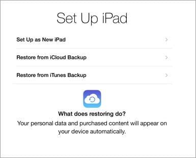 Overzetten van oude iPad naar nieuwe iPad - oude iPad-gegevens overzetten naar iPad Air