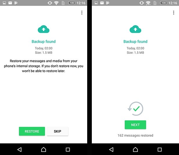 Backup auf Android wiederherstellen